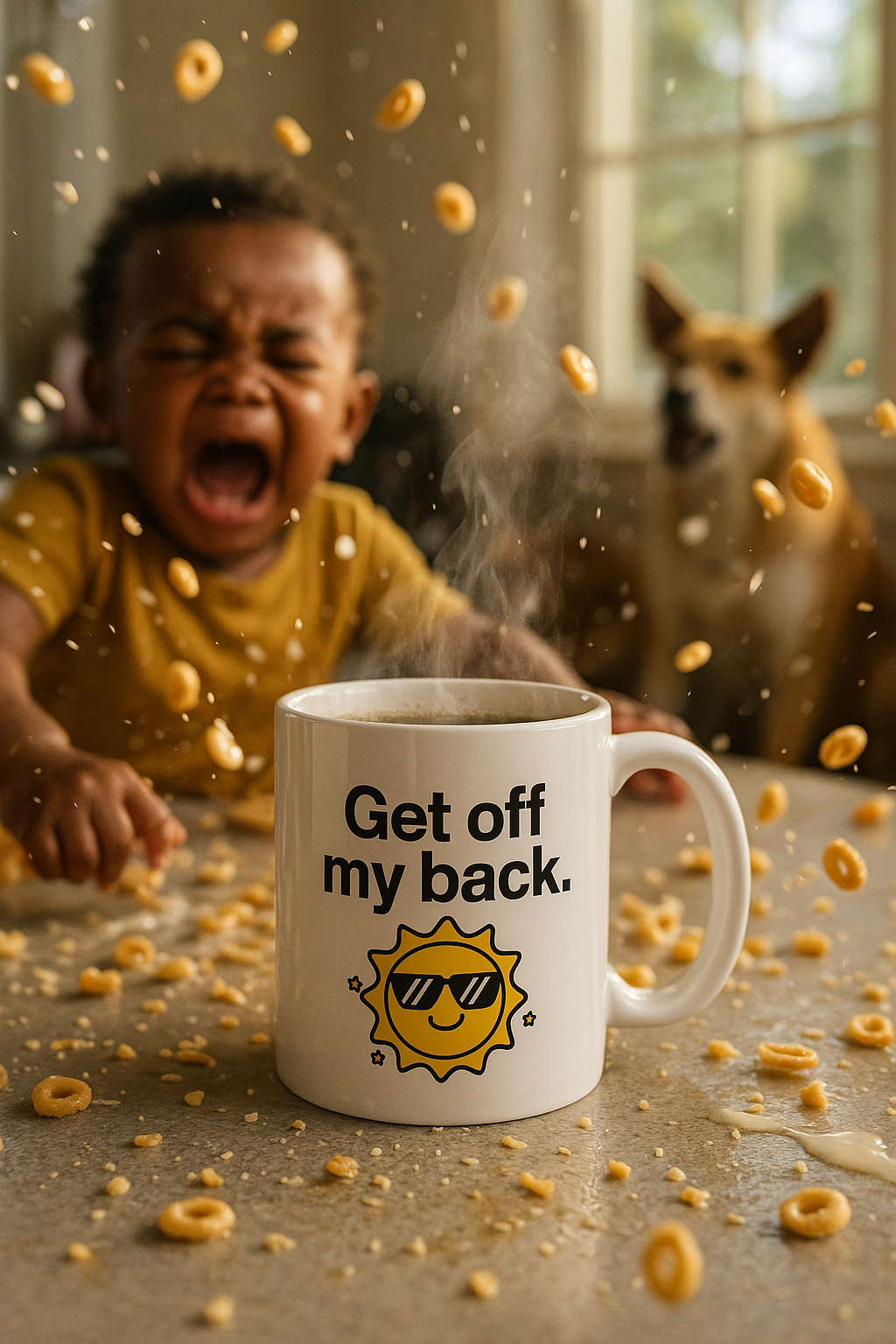 “Get Off My Back” Ceramic Coffee Mug (11oz / 15oz) – Funny Unbothered Mug for Daily Motivation, Gifts, or Office Vibes
